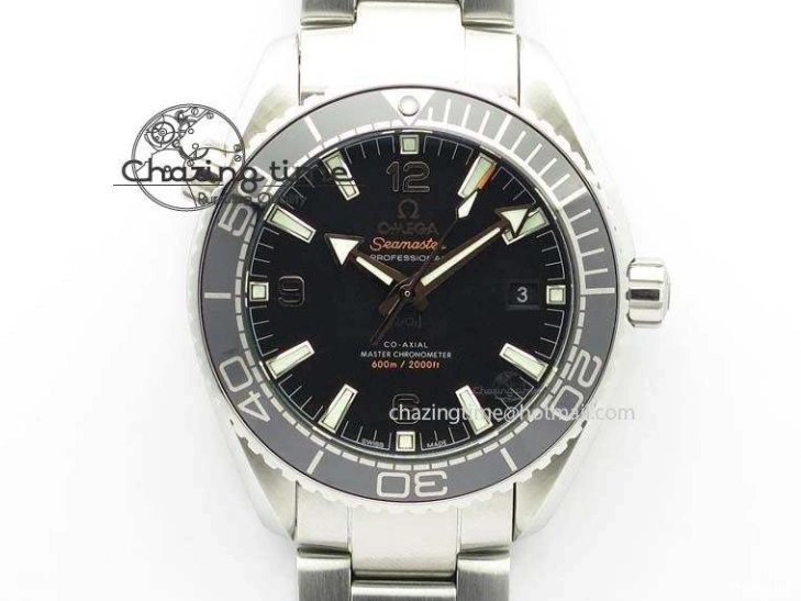 1225 Planet Ocean 2016 43.5mm SS Black Bezel BP 1:1 Best Edition Black Dial On SS Bracelet A WellDesigned 8195